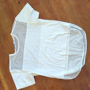 EUC Stella McCartney Adidas mesh mix tee, sz S